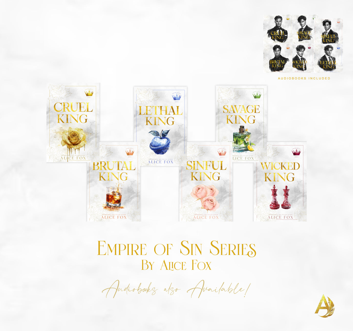 The Empire Of Sin Series: Dark Mafia Romance, 6 Books in One ! - Discrete Covers